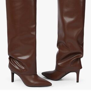 Elegant Brown Knee-High Women's Boots